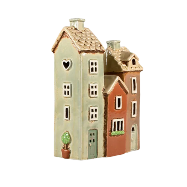 Keramikhus, Flerfärgad, H 19cm