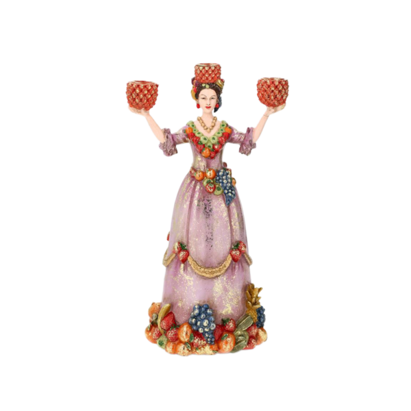 Trearmad Ljusstake Dolores Frukt