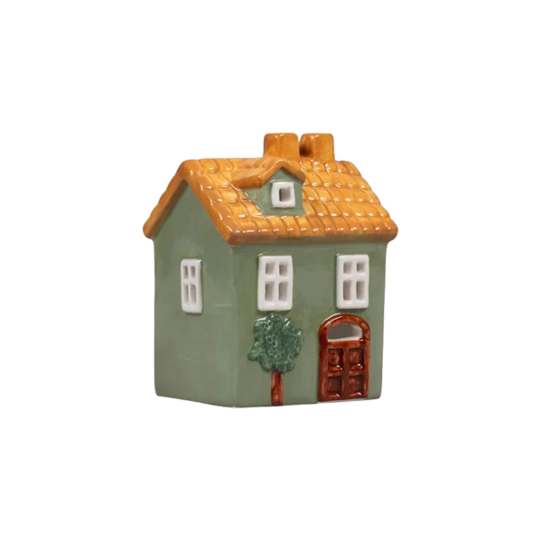 Keramikhus, Grön, H 10,3cm