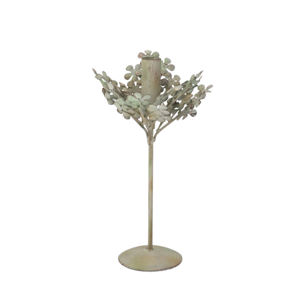 Ljusstake Alida Floral Green stor