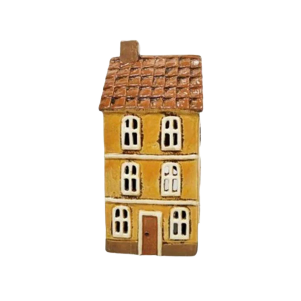 Keramikhus, Mörk Gul H 22cm