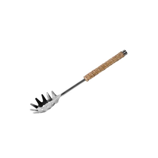 Pastaslev, rostfritt stål/flätat handtag Natur