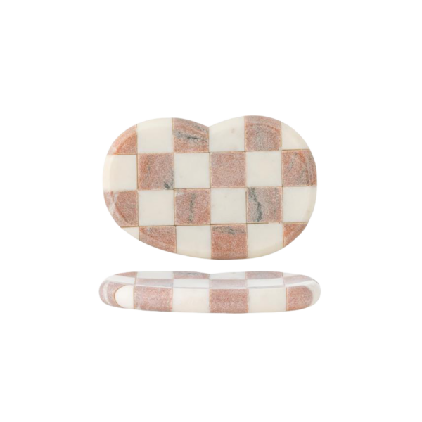 Petrea Tray, Rose, Marble