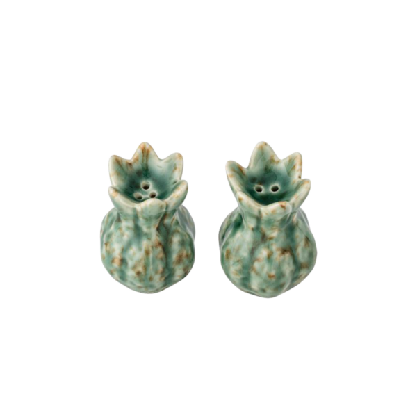 Cyrill Salt & Pepper Shaker Set, Green, Stoneware