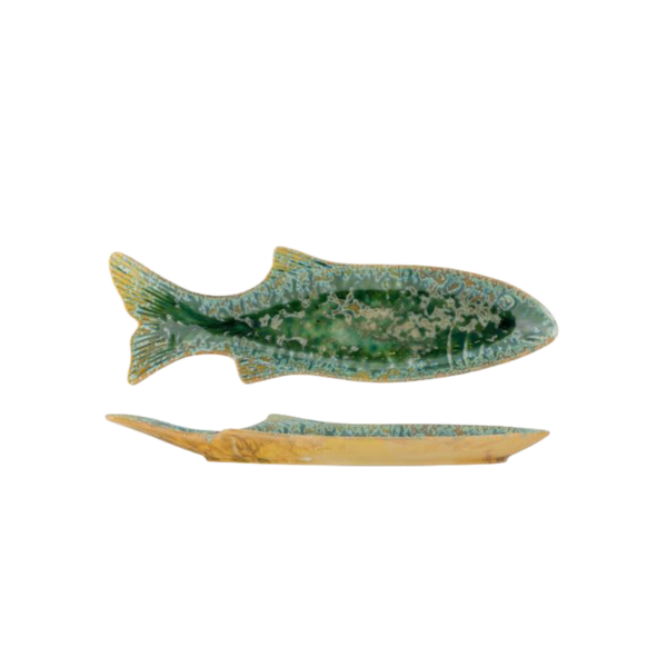 Hadden Serving Plate, Green, Stoneware