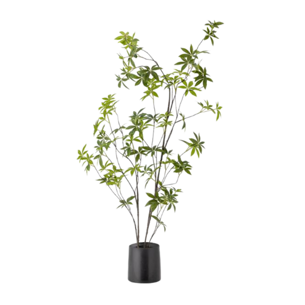 Palmatum Plant, Green, Artificial Flowers