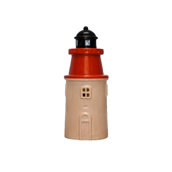 Keramikhus, Hållö fyr, för värmeljus, H 18cm