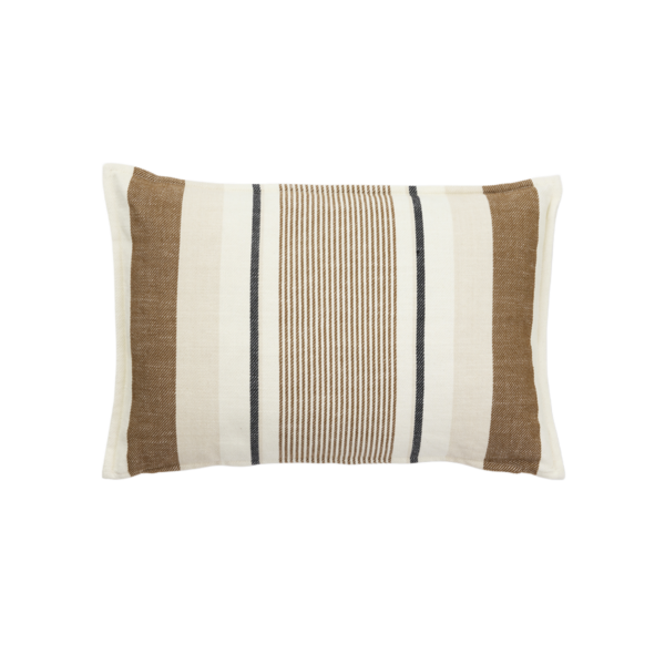Stripe Jaquard Kuddfodral Brun 40x60 cm