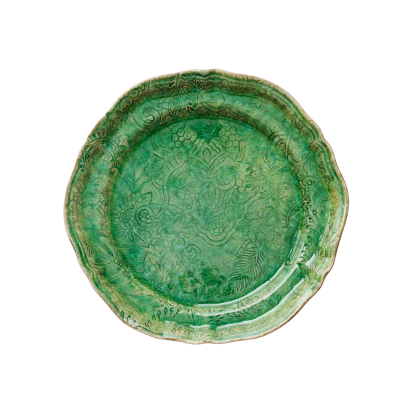 Platt tallrik seaweed pattern