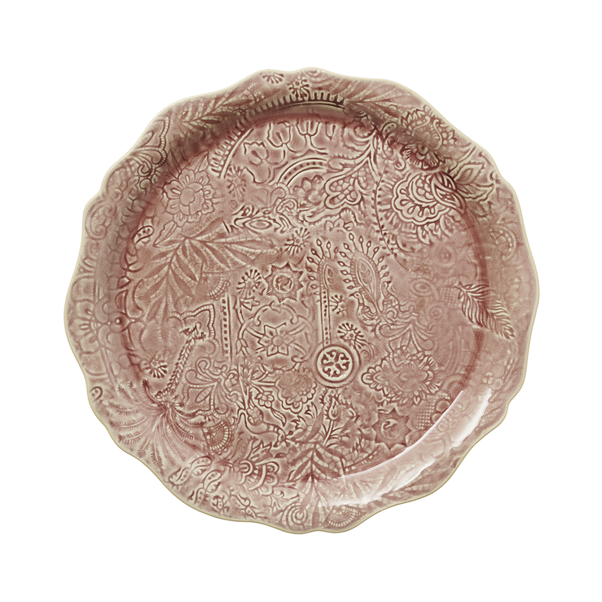 serveringstallrik 34cm- oldrose
