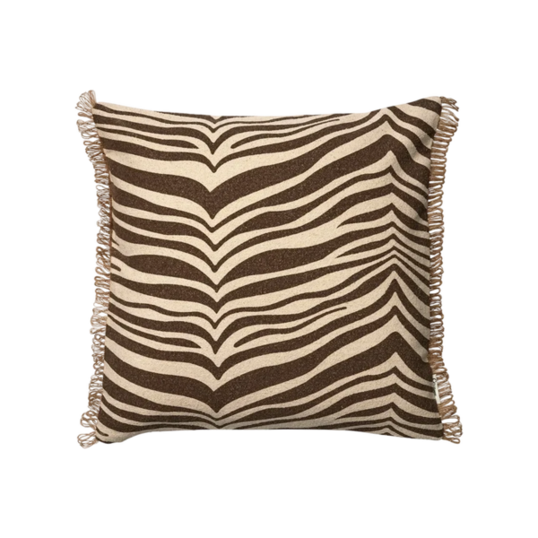 Kudde Zebra Brun - 50x50 cm