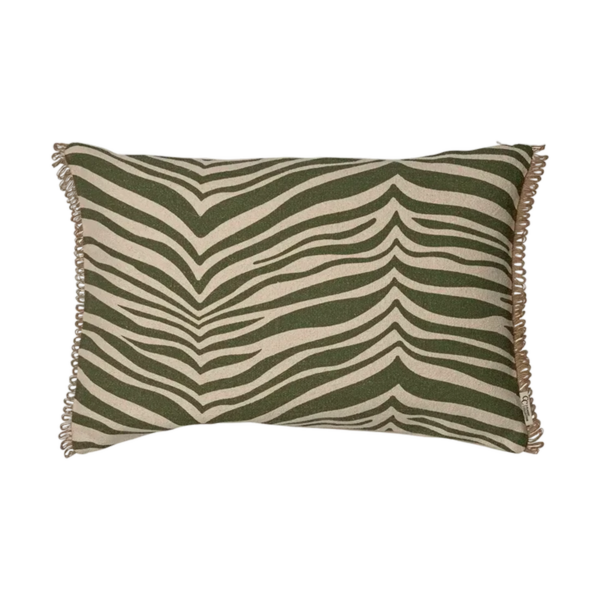 Kudde Zebra Grön - 40x60 cm