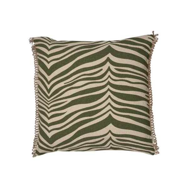 Kudde Zebra Grön - 50x50 cm