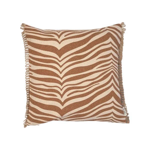 Kudde Zebra Glazed Ginger - 50x50 cm